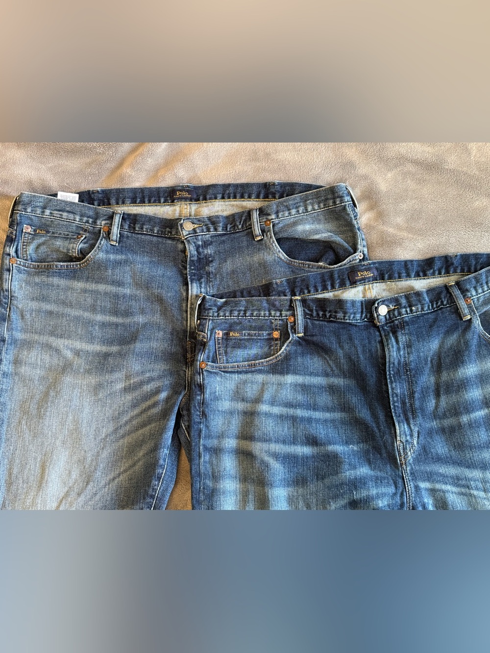 Ralph Lauren Men’s Straight Jeans in Blue Wash